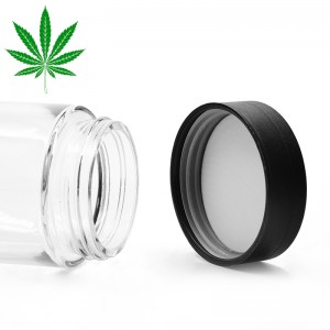 6oz marijuana glass jar with child proof lid