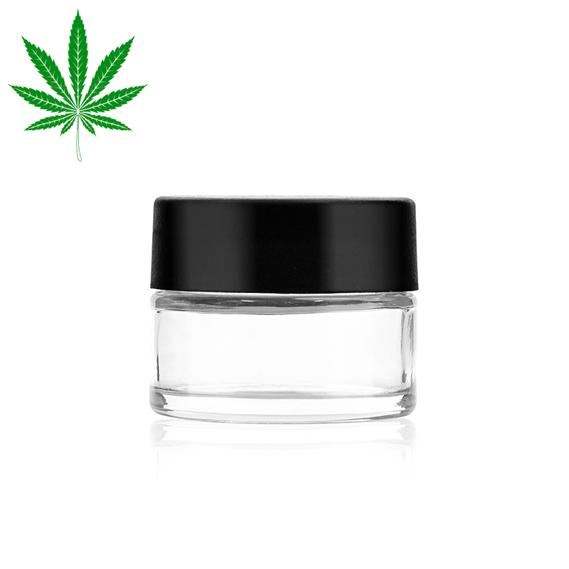 1oz marijuana glass jar with child proof lid Featured Image