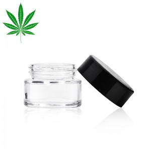 1oz marijuana glass jar with child proof lid