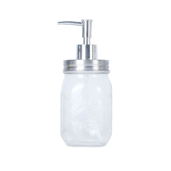 China 2017 Latest Design Pharmaceutical Grade Glass Bottles 24 410 And 28 410 Bathroom Accessories Mason Jar Soap Dispenser Tops Lom Manufacturers And Suppliers Lom