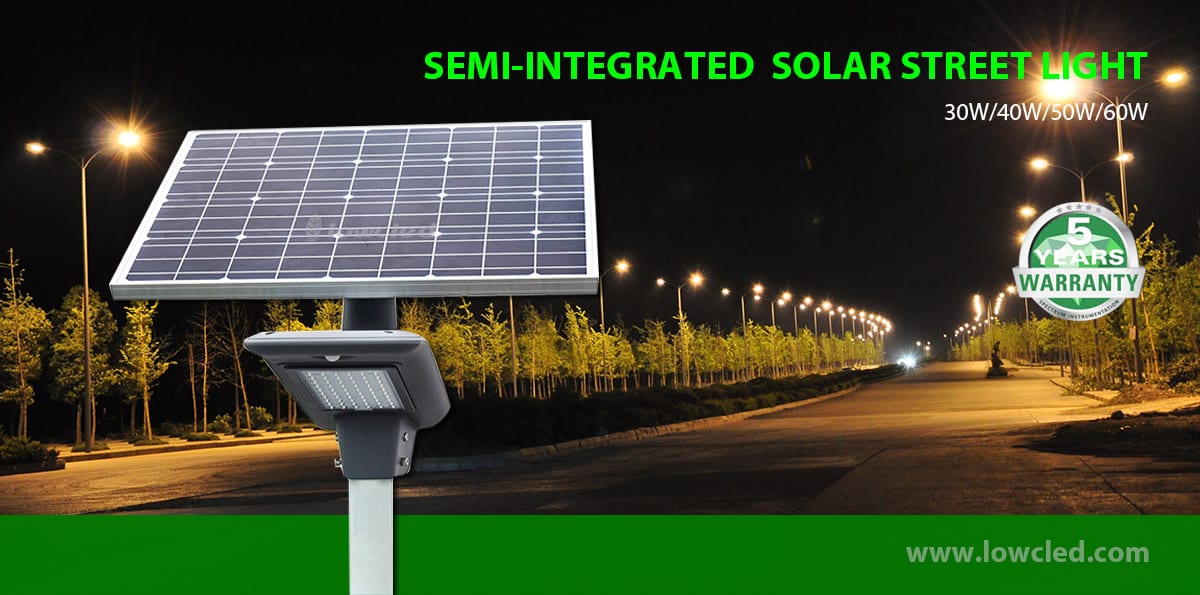 semi integrated solar street light