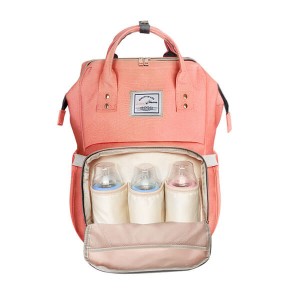 Diaper Bag Multi-Function Waterproof Travel Backpack for Baby Care, Large Capacity, Stylish and Durable, pink