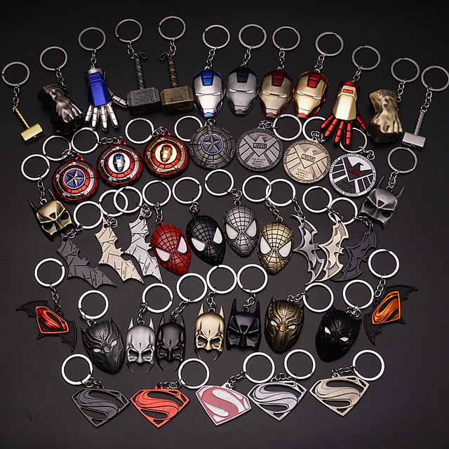 S.H.I.E.L.D Marvel's The Avengers Keychain Silver Keyring Pendants Glass Gifts