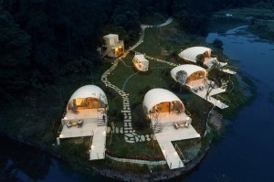 Novi dizajnerski hotelski šator Luksuzna kuća od morskih školjki