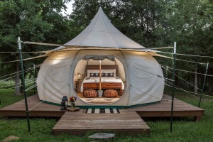 Fornyeligt design til 3-4 personers campingtipi-telt Udendørs indisk teepee-kloketelt NO.055