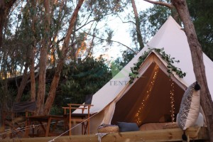 Жаңы буюмдар 3m 4m 5m 6m Cotton Canvas Marquee Tent Glamping Safari Bell Tent NO.080
