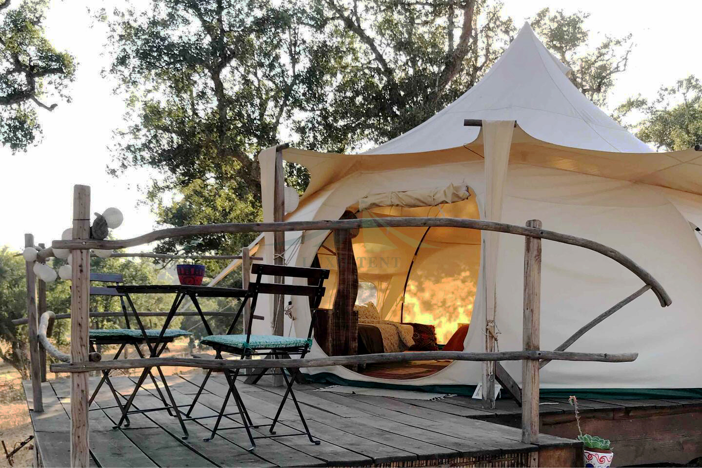 PriceList for Automatic Tent - Glamping Hotel lotus tent camping resort hot sale  NO.096 – Aixiang