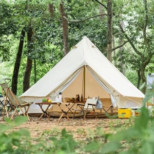 Glamping camping bell tent
