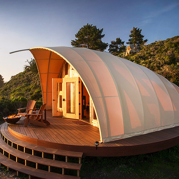 Customer shell hotel resort tent with bathroom Featured Image