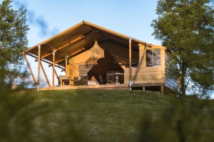 Fabrik günstigen Preis Glamping House Safari Zelt für Resort Holz Outdoor Zelt NO.037