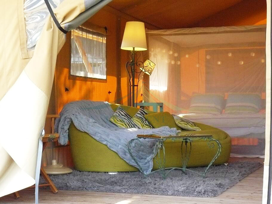 Factory best selling Hard Top Roof Tent - China Tent Manufacture Canvas Safari Glamping House  NO.049 – Aixiang
