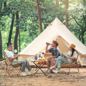 Glamping camping bell tent