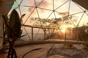 The 6m diameter glamping dome tent