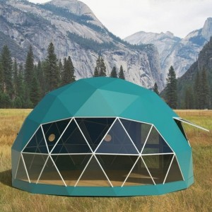 5m Diameter Glamping Colorful Igloo Geodesic Dome Tent