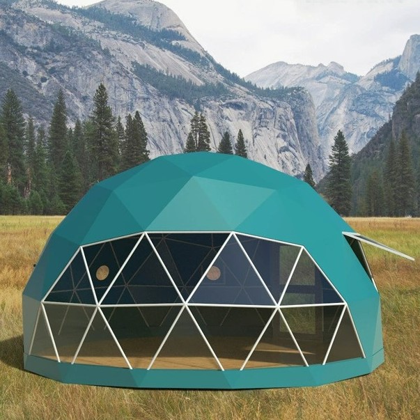 5m Diameter Glamping Colorful Igloo Geodesic Dome Tent Featured Image