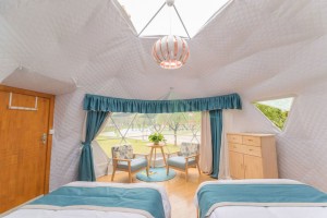 Dome hotel tent waterproof glamping house luxury family camping resort
