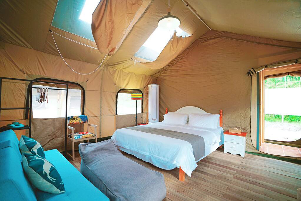 Rapid Delivery for Aluminum Gazebo Tentcanopy - Glamping villa luxury hotel tent safari tent for sale 7*5m diameter NO.029 – Aixiang