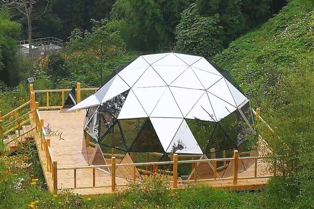 factory Outlets for Canvas Pop Up Tent - Luxury Hotel Dome Tent – Aixiang detail pictures