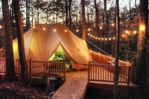Popular Design for Curve Tents - Bell tent camping house 3-6m diameter canvas tent NO.022 – Aixiang