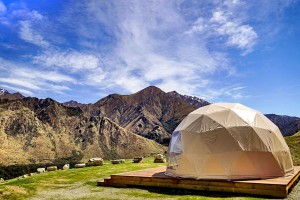 Waterproof Glamping Hotel Dome хайма барои истироҳат дар хаймаҳои берунӣ