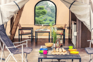 Factory Price For High Quality Glamping Tents - Glamping villa luxury hotel tent safari tent for sale NO.006 – Aixiang