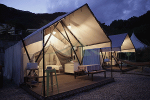 Nov oblikovan okolju prijazen šotor s hišnimi hišami safari z glamping šotori NO.010