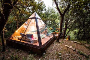 OEM China Geodesic Half Dome Tent - Luxury Resort Tent All Glass glamping Tent NO.008 – Aixiang