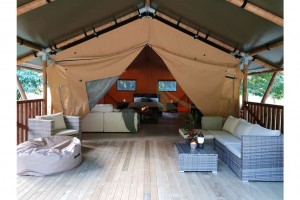 Low price for Festival Catering Marriage Tent - Luxury Family Camping Tent Safari Tent For Outdoor Glamping NO.034 – Aixiang