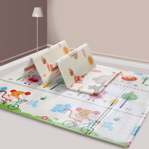 180*200cm printing pattern eco friendly folding xpe foam baby play mat