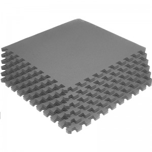 16-square-ft Multi-Kulay Exercise Mat Anti-nakakapagod na Interlocking Puzzle Eva Foam Floor Cover 4-tile na may 8-nangangasera