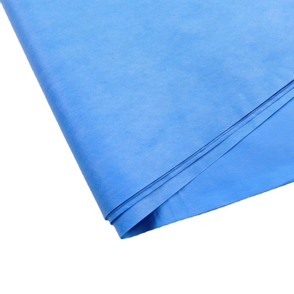 Wholesale high quality 100% PP medical Spunbond blue non woven fabric/medical bed sheet