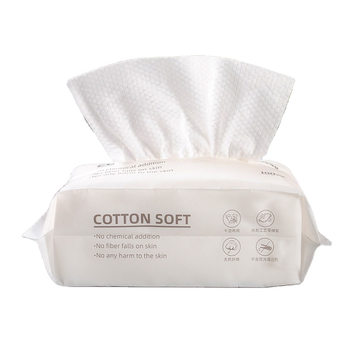 Facial towel 100% pure cotton soft without adding disposable beauty cosmetic towel removable cotton soft tissue