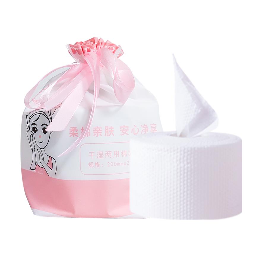 Disposable Face Towel Non-Woven Facial Cleansing Cloths Make Up Cotton Pads for Face