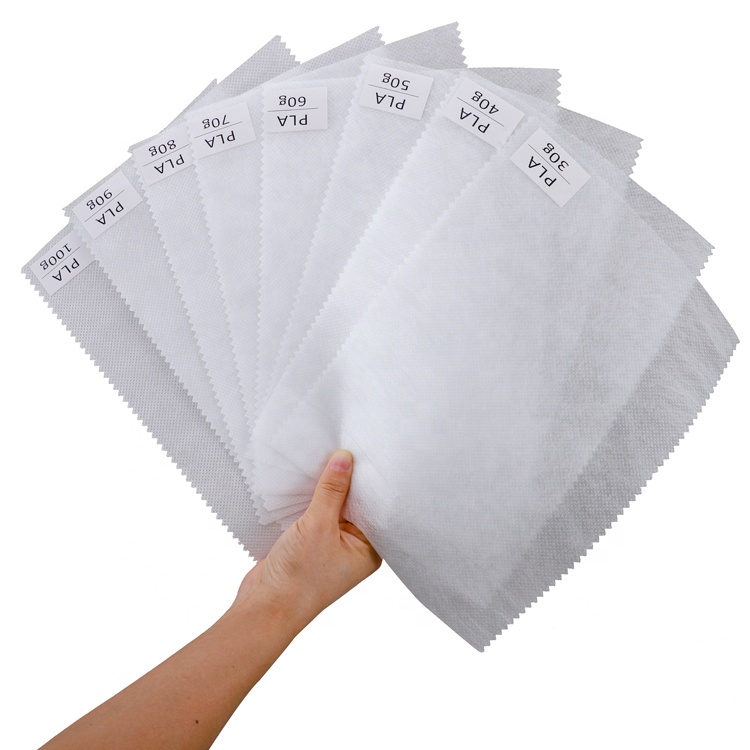 Factory wholesale 100% Biodegradable PLA Non-Woven Fabric pla spunbond nonwoven fabric