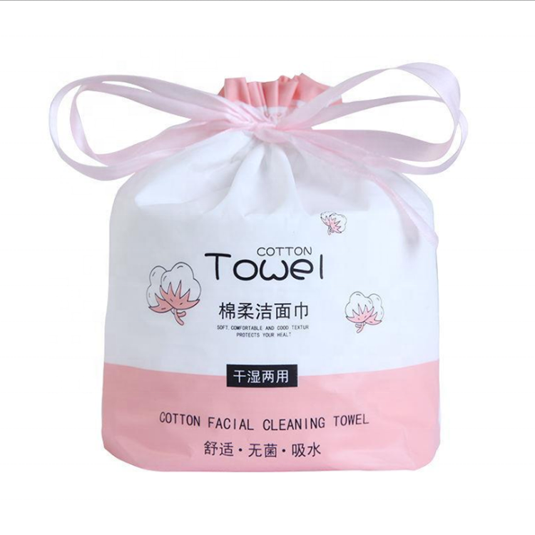100% Luxury Facial Cotton Tissue Soft Towel for Non-woven Fabric Disposable Face Towel
