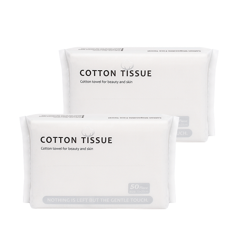 Good quality 100% organic cotton eco-friendly non woven disposable face towel for human Skin