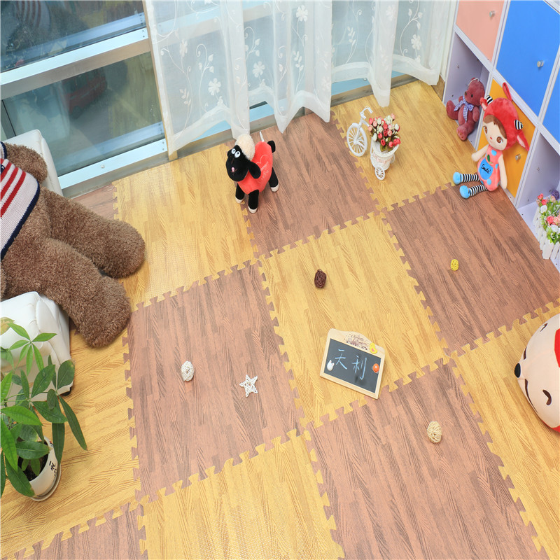 Factory Free sample Baby Gaming Play Mat -
 eva foam wood grain floor mat – Luoxi