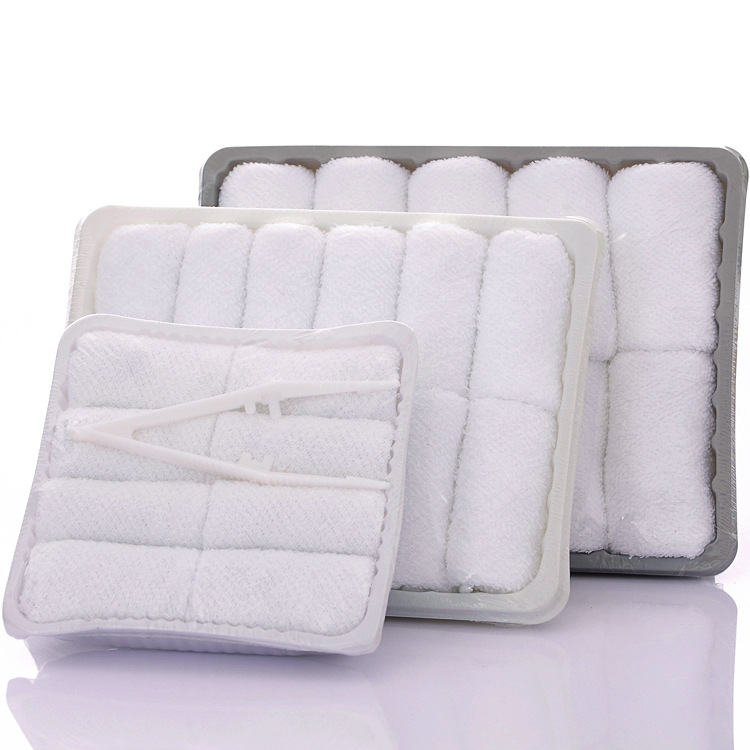 2019 MRTONG Cotton Disposable Lemon Scented Airline Refreshing Hot Cold Towels for Airplane, aviation