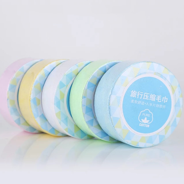 light weight good water absorption  soft cotton  compressed nonewoven  towel for travel