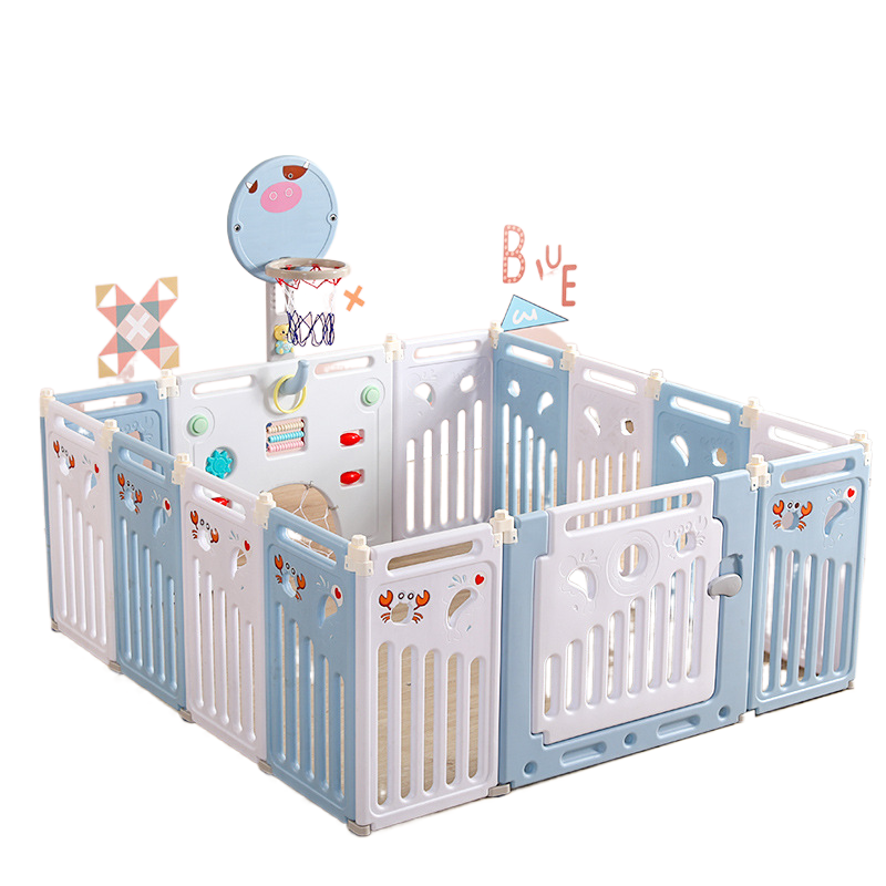 Heute PE Baby Play Yard Safety Plastic Fence Plastic Kids Large Baby Playpen Children's folding game fence indoor play yard