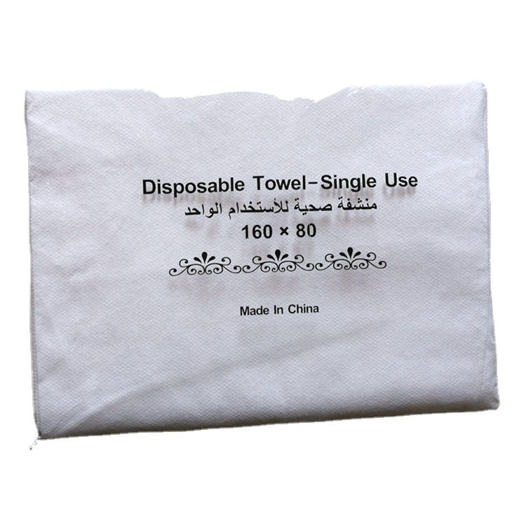 Made in China wholesale custom white woodpulp nonwoven disposable hair salon towel