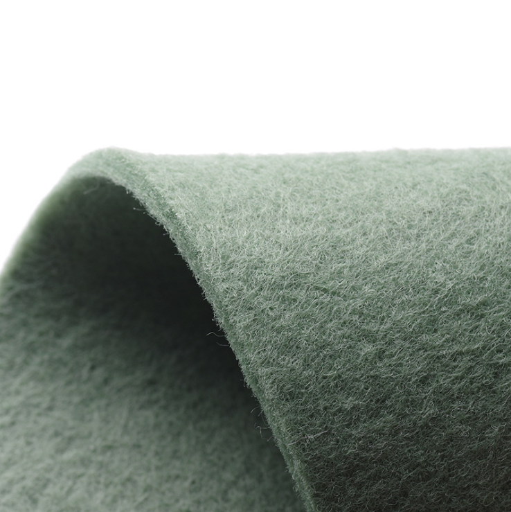 Manufacturers supply 100% polyester felt needle-punched nonwoven fabric for table mats and carpet mats