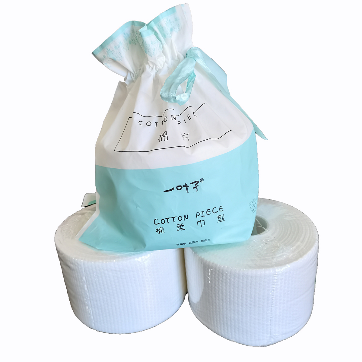 Cotton towel rolls disposable 100%cotton non-woven  Cleansing facial dry soft cotton tissue towel