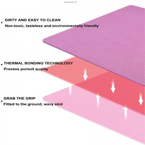 Cheapest Price China Environmental Protection High Density TPE Yoga Mat, Wholesale Gym Exercise Mats with Portable Strap