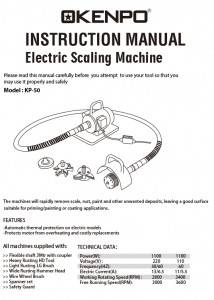 इलेक्ट्रिक स्केलिंग मशीन KP-50