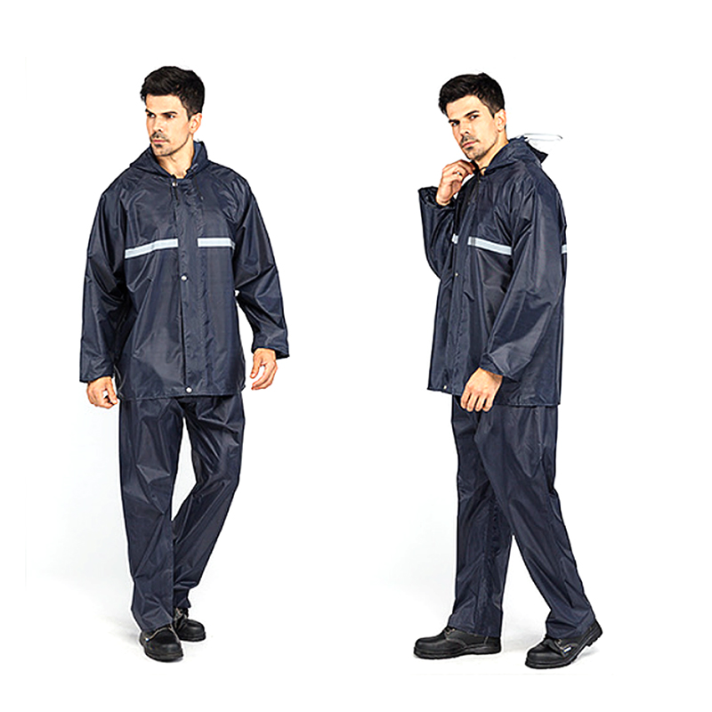 Rain Suits with Hood Cloth Lined Rubber Featured Image