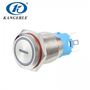 16C Metal push button switch 16mm with circle LED -