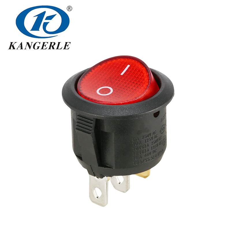 Rocker switch KCD1-201N 2P with light