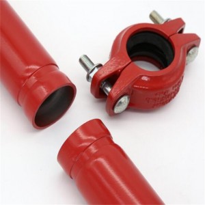 Tubo de boca de incendios de pintura vermella Tianjin fabricado en China