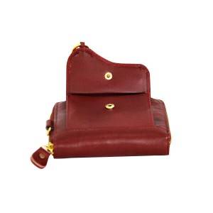 Best selling wallet ladies mobile phone bag leather handbag first layer leather retro red wallet